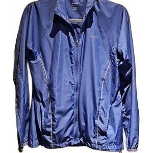 Reebok full zip windbreaker with Vented back and arm pits. Size M